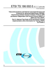 Náhľad ETSI TS 186002-5-V1.1.1 17.6.2010
