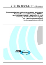 Náhľad ETSI TS 186005-1-V1.1.1 20.10.2006