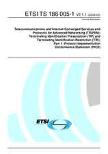 Náhľad ETSI TS 186005-1-V2.1.1 3.2.2009