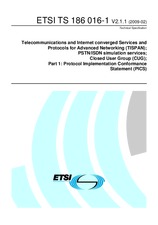 Náhľad ETSI TS 186016-1-V2.1.1 3.2.2009
