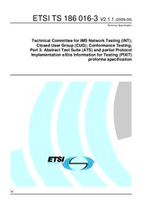 Norma ETSI TS 186016-3-V2.1.1 23.9.2009 náhľad