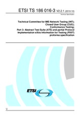 Náhľad ETSI TS 186016-3-V2.2.1 29.10.2010