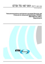 Norma ETSI TS 187001-V3.7.1 21.3.2011 náhľad