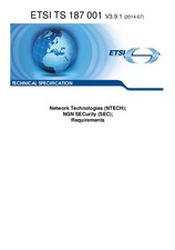 Norma ETSI TS 187001-V3.9.1 18.7.2014 náhľad