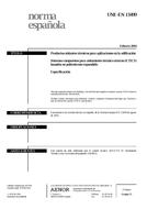 Norma UNE-EN 13499:2004 20.2.2004 náhľad