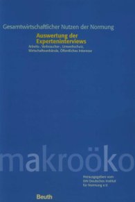 Publikácie  Gesamtwirtschaftlicher Nutzen der Normung; Auswertung der Experteninterviews; Arbeits-, Verbraucher-, Umweltschutz,
Wirtschaftsverbände, Öffentliches Interesse 1.3.2001 náhľad
