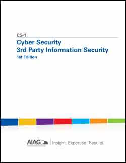 Publikácie AIAG Cyber Security 3rd Party Information Security 1.4.2018 náhľad
