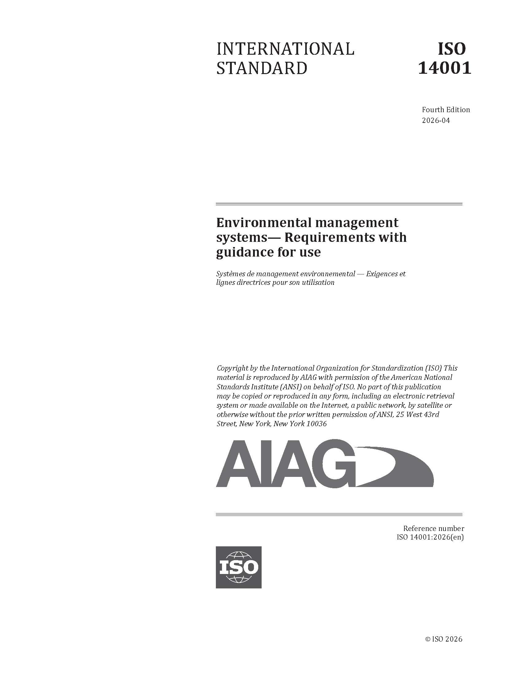 Náhľad  Environmental Management Systems-Requirements With Guidance 1.4.2026