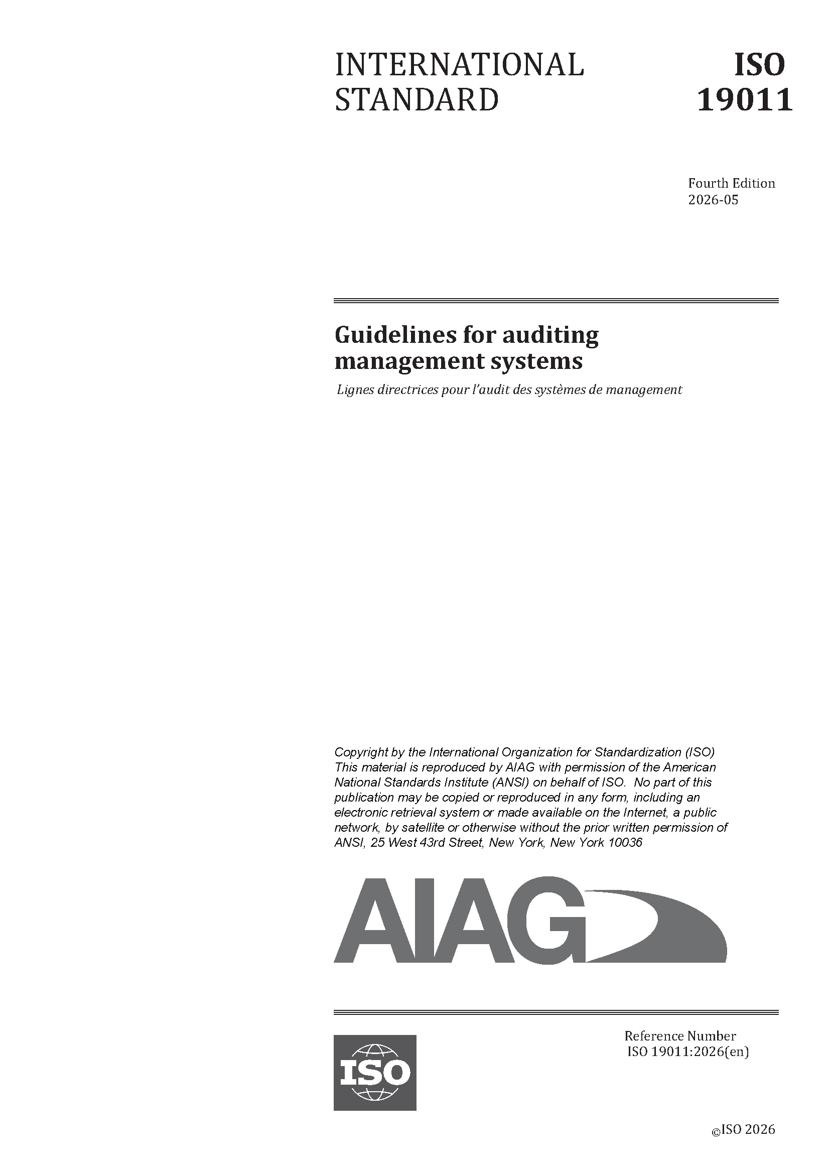 Náhľad  Guidelines for Auditing Management Systems 1.5.2026