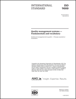 Publikácie AIAG Quality Management Systems - Fundamentals and Vocabulary 1.9.2015 náhľad