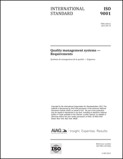 Publikácie AIAG ISO 9001:2015 QMS - Requirements 1.9.2015 náhľad