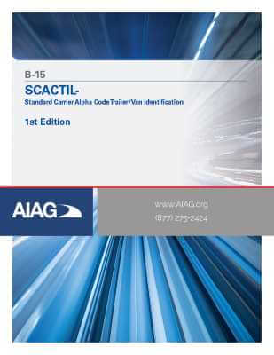 Publikácie AIAG SCACTIL - Standard Carrier Alpha Code Trailer ID Label 1.5.2010 náhľad