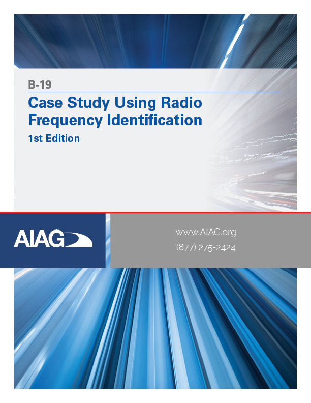 Publikácie AIAG Case Study Using Radio Frequency Identification 1.4.2010 náhľad