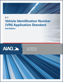 Publikácie AIAG Vehicle ID Number (VIN) Label Application Standard 1.11.2018 náhľad
