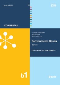 Publikácie  DIN Media Kommentar; Barrierefreies Bauen Band 1; Kommentar zu DIN 18040-1 13.10.2011 náhľad