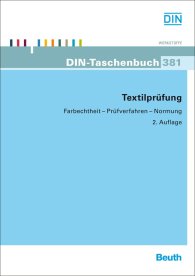 Publikácie  DIN-Taschenbuch 381; Textilprüfung; Farbechtheit - Prüfverfahren - Normung 1.9.2011 náhľad