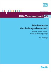 Náhľad  DIN-Taschenbuch 43; Mechanische Verbindungselemente 2; Bolzen, Stifte, Niete, Keile, Sicherungsringe 25.6.2012