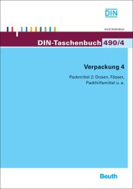 Publikácie  DIN-Taschenbuch 490/4; Verpackung 4; Packmittel 2: Dosen, Fässer, Packhilfsmittel u. a 29.5.2012 náhľad