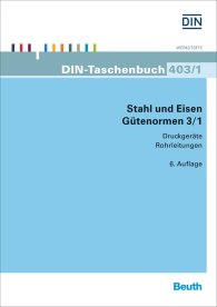 Publikácie  DIN-Taschenbuch 403/1; Stahl und Eisen - Gütenormen 3/1; Druckgeräte, Rohrleitungen Rohre für Rohrleitungen, Wasserrohre, Installationsrohre, Stähle für bestimmte Einsatzbedingungen: Einsatz bei Raumtemperatur, kaltzäh,  2.10.2015 náhľad