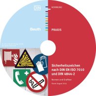 Publikácie  Beuth Praxis; Sicherheitszeichen nach DIN EN ISO 7010 und DIN 4844-2; Normen und Grafiken als TIFF-Dateien 21.10.2014 náhľad