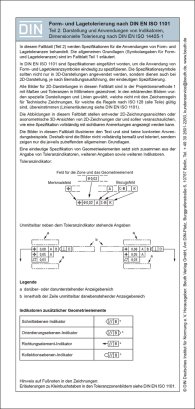 Publikácie  Form- und Lagetolerierung nach DIN EN ISO 1101; Teil 2: 2D/3D-Darstellung inkl. dimensionelle Tolerierung Faltblatt mit Auszügen aus der Norm 15.1.2016 náhľad