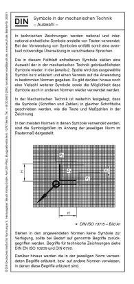 Publikácie  Symbole in der mechanischen Technik; - Auswahl - Faltblatt 26.2.2016 náhľad