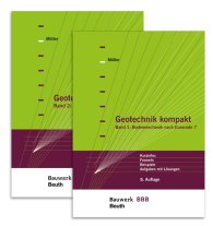 Náhľad  Bauwerk; Geotechnik kompakt nach Eurocode 7; Paket: Band 1: Bodenmechanik + Band 2: Grundbau Bauwerk-Basis-Bibliothek 4.4.2017