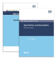 Publikácie  DIN-Taschenbuch 134/1 und 134/2; Sporthallen und Sportplätze; Paket DIN-Taschenbuch 134/1 und 134/2 Anforderungen und Prüfverfahren 13.3.2019 náhľad