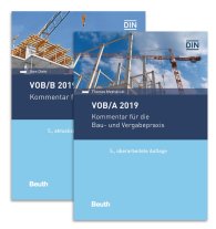 Publikácie  DIN Media Recht; VOB/A + VOB/B 2019; Kommentare für die Bau- und Vergabepraxis Paket 7.11.2019 náhľad