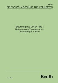 Náhľad  DAfStb-Heft 615; Erläuterungen zu DIN EN 1992-4 Bemessung der Verankerung von Befestigungen in Beton 21.5.2019