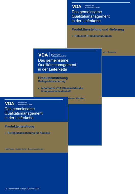 Publikácie  VDA Reifegradabsicherung + Komponentenlastenheft+ Robuster Produktionsprozess im Bundle 1.1.1900 náhľad