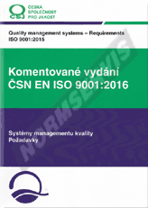 Publikácie  Komentované vydání ČSN EN ISO 9001: 2016. Systémy managementu kvality. Požadavky 1.3.2016 náhľad