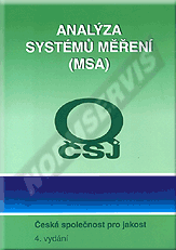 Publikácie  MSA - Analýza systémů měření - 4. vydání 1.7.2011 náhľad