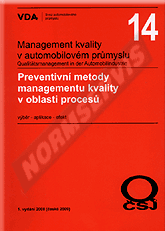 Publikácie  VDA 14 - Preventivní metody managementu kvality v oblasti procesů - 1. vydání 1.1.2009 náhľad